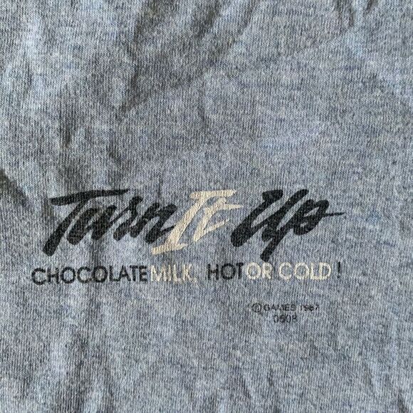 Vintage 1980 Men’s T-shirt Gray - Picture 2 of 5